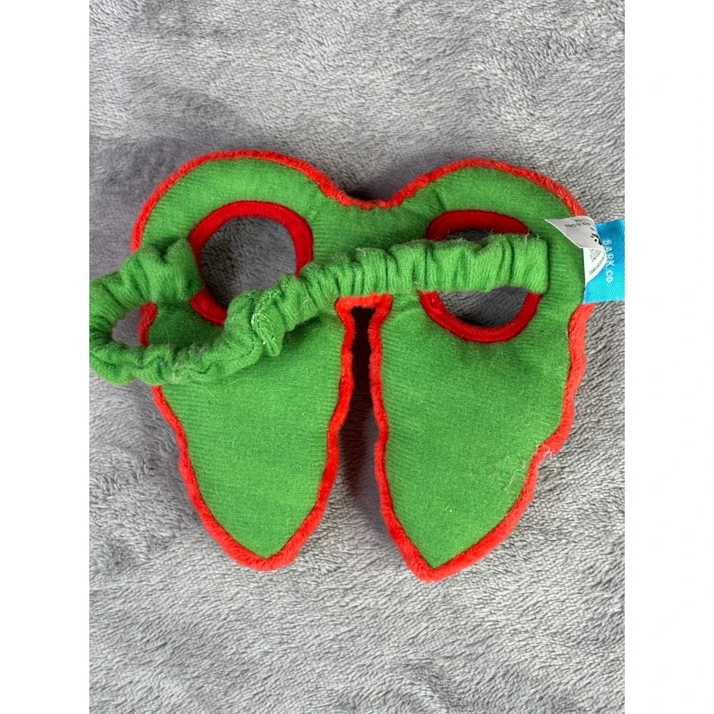 BARK Christmas Dog Mask Toy‎ OS Green Red Holiday Squeaker Plush Accessory